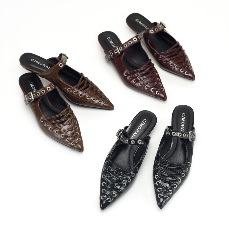 Pointed Toe Lace Up Women Slip – обзор и цена Casual Sandal Leather